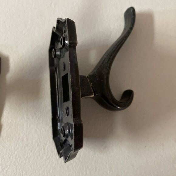 Vintage Antique Brass Hooks JCPenney garment Bath Robe Hooks 4074 - Picture 3 of 6